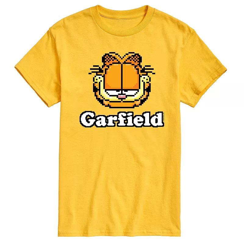 Men's Garfield Video Game Garfield Logo Graphic Tee, Size: Large, Red Product Image