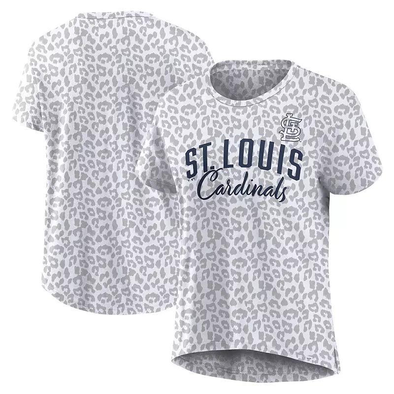 Womens Profile St. Louis Cardinals Plus Size Leopard T-Shirt Product Image