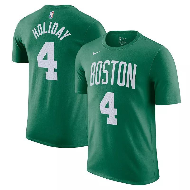 Men's Nike Jrue Holiday Kelly Green Boston Celtics Icon Edition Name & Number T-Shirt, Size: 2XL Product Image
