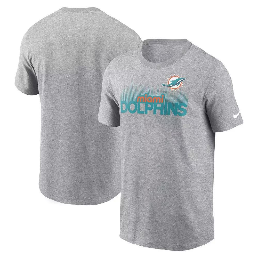 Men's Nike Heather Gray Miami Dolphins Local Essential T-Shirt,  Product Image