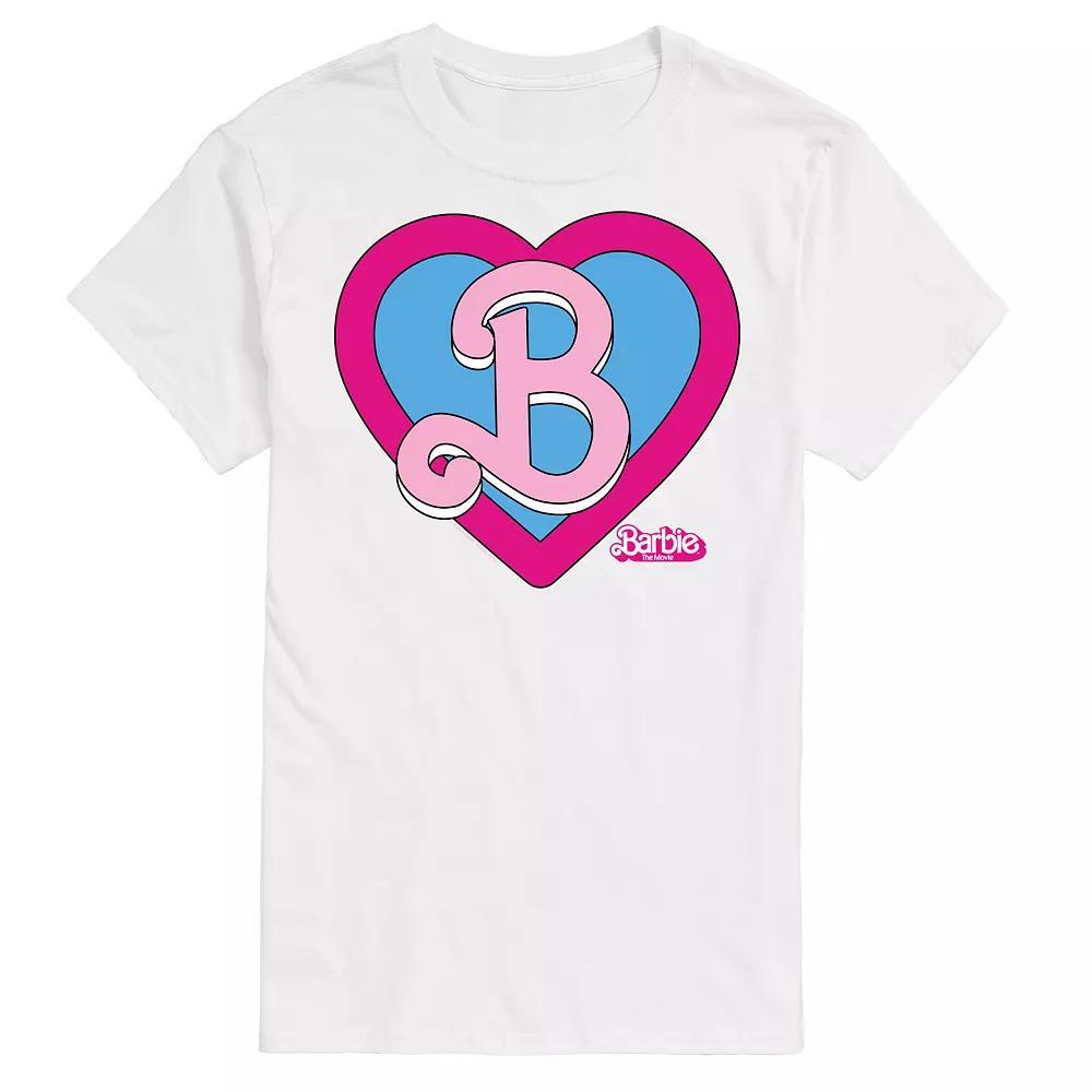 Men's Barbie Theatrical Heart Crest Graphic Tee,  Product Image