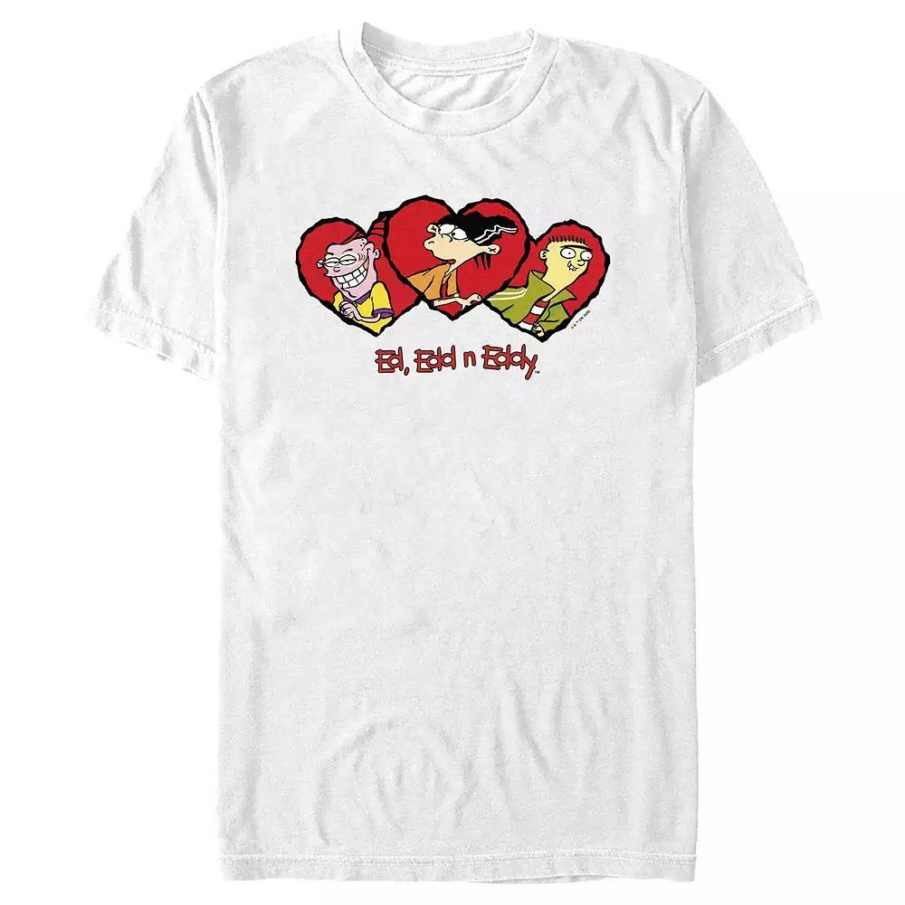 Men's Ed, Edd, & Eddy Heart Portraits Graphic Tee,  Product Image