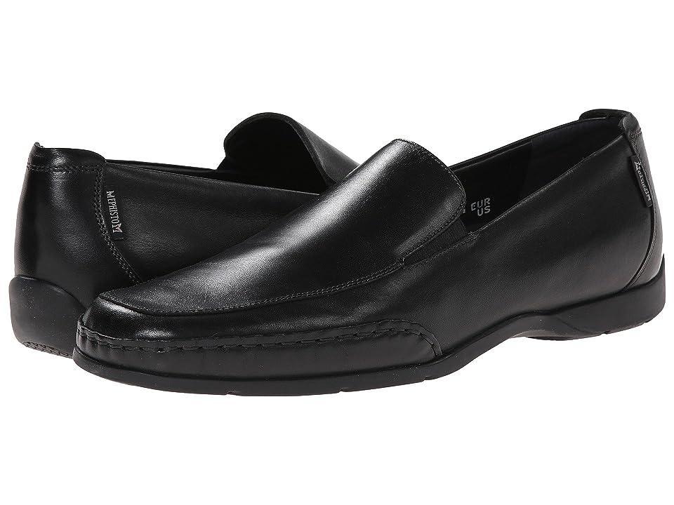 Mens Square Toe Leather Loafers Product Image