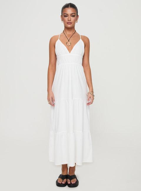 Mckew Maxi Dress White Product Image
