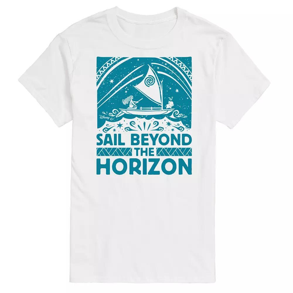 Disney's Moana Men's Sail Beyond Horizon Graphic Tee, Size: XXL, White Product Image