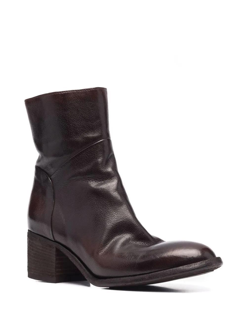 OFFICINE CREATIVE Denner Ankle Boots In Brown Product Image