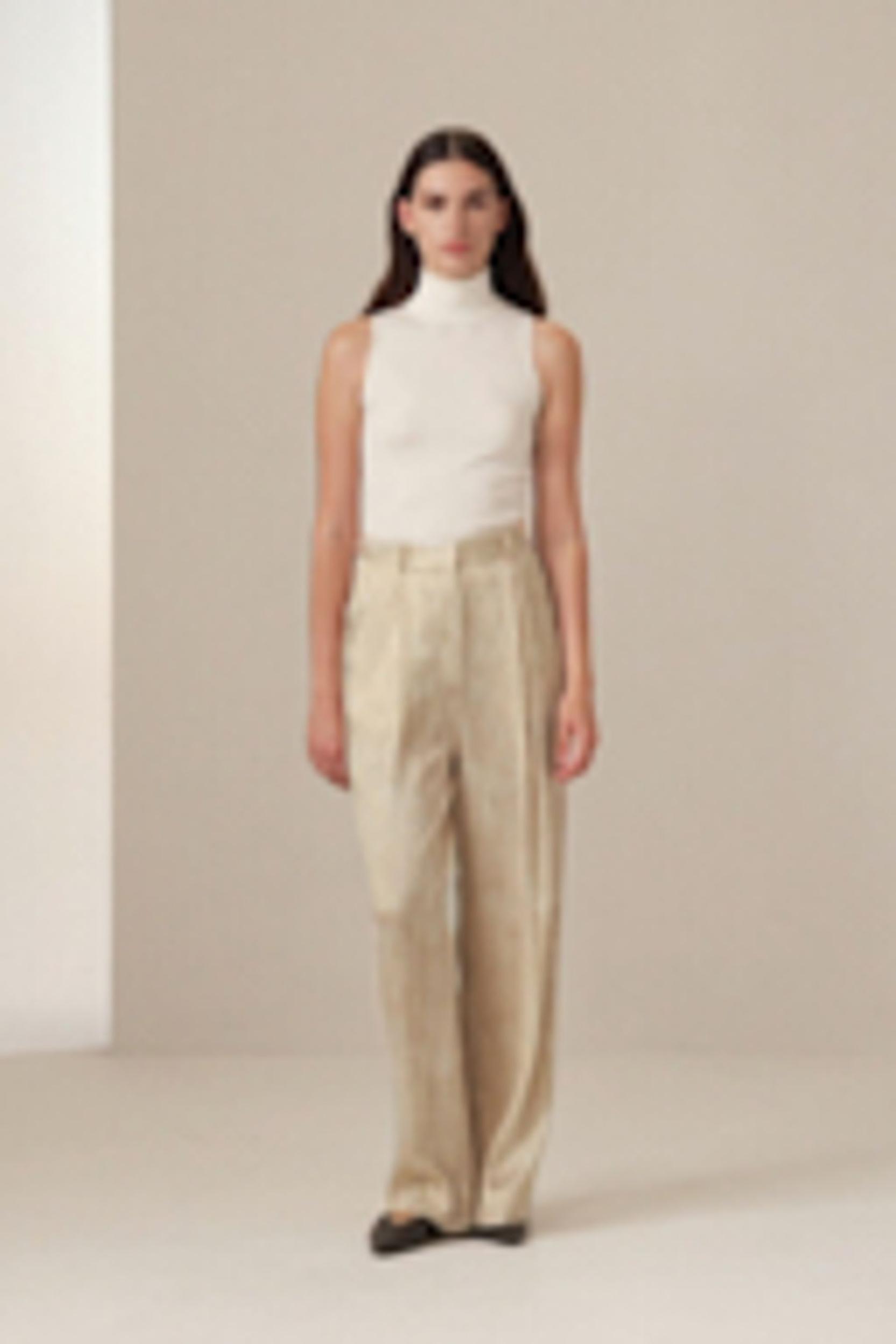 Pearl Satin Silk Pants Product Image