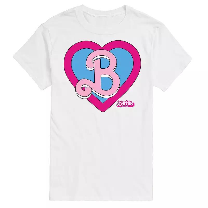 Men's Barbie Theatrical Heart Crest Graphic Tee,  Product Image