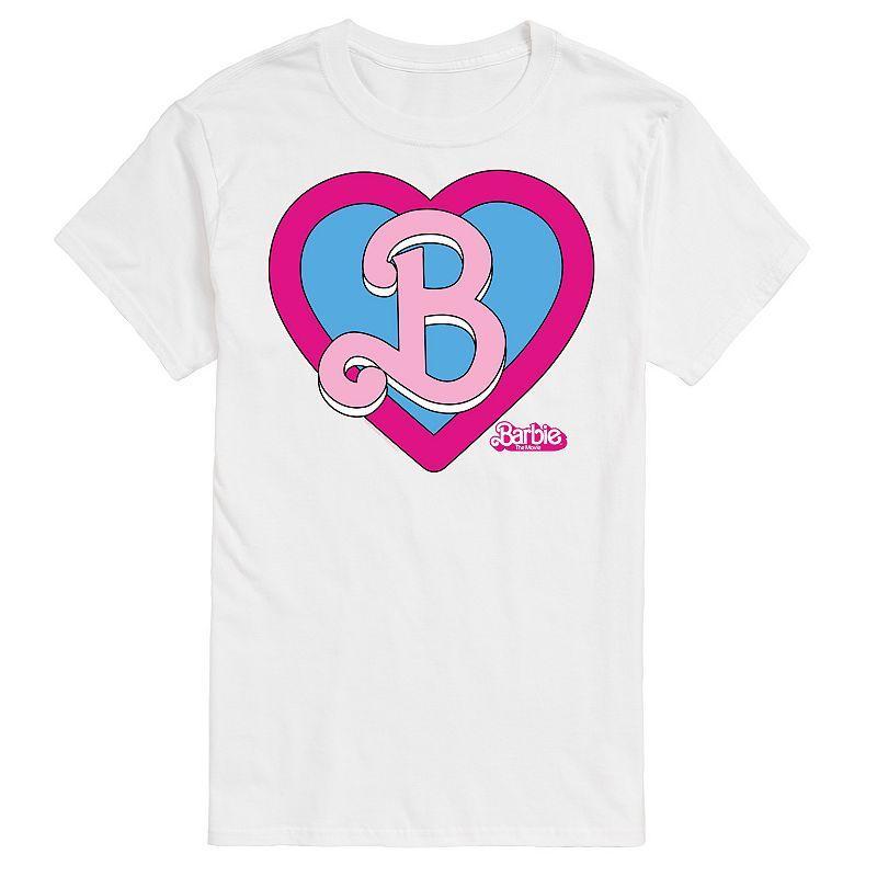 Men's Barbie Theatrical Heart Crest Graphic Tee,  Product Image