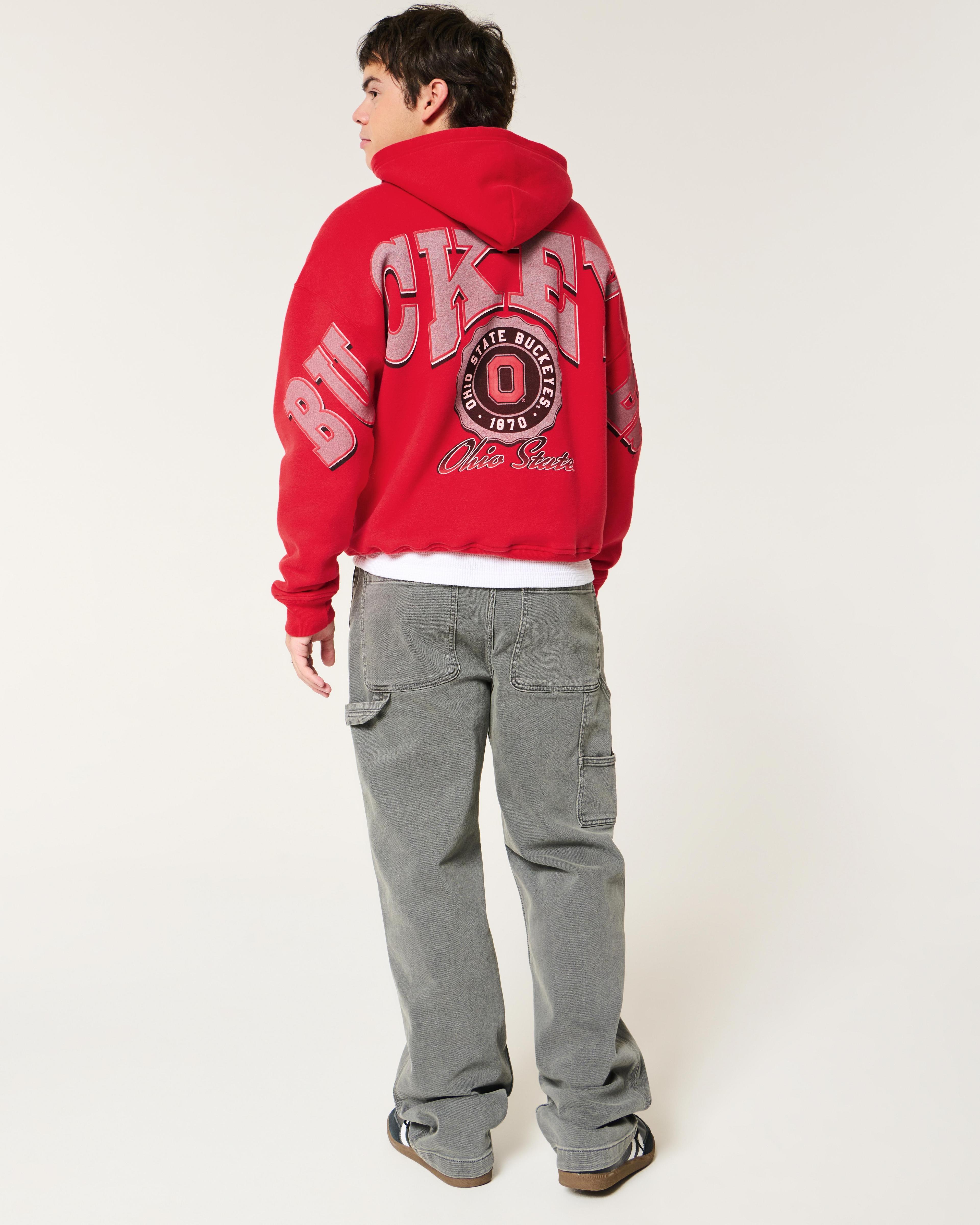 Boxy Ohio State Buckeyes Graphic Hoodie Product Image