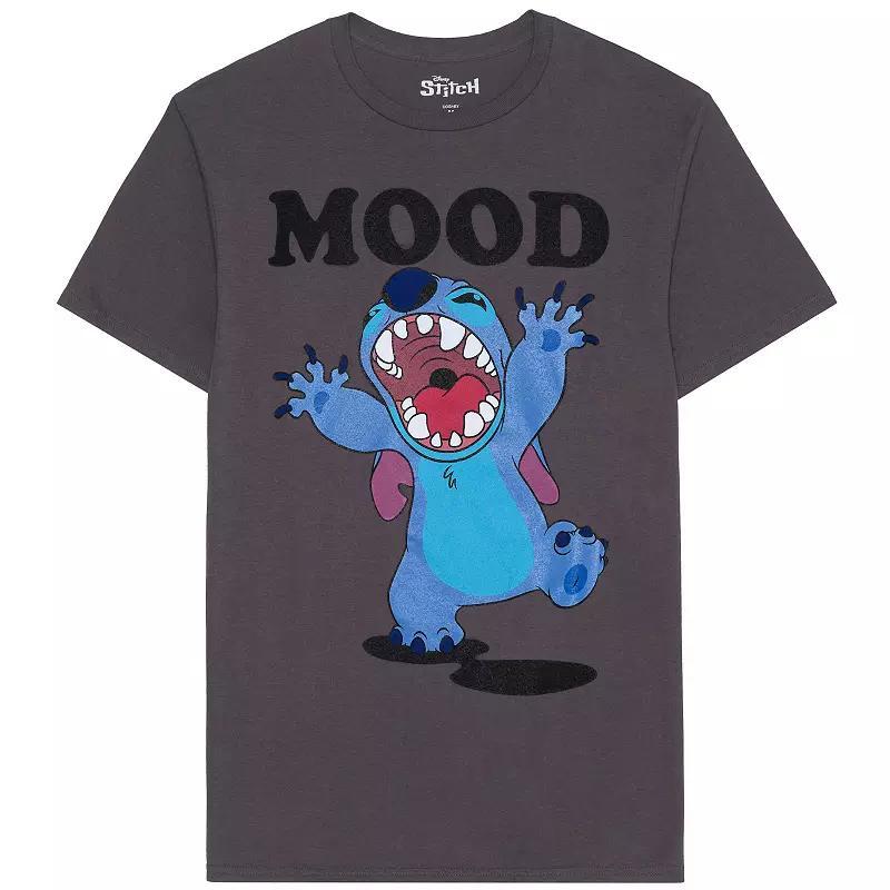 Disney's Lilo & Stitch Men's Mood Graphic Tee, Size: XXL, Grey Product Image