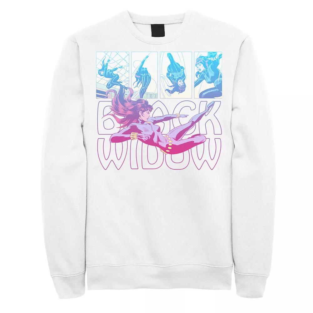 Men's Marvel Black Widow Panels Sweatshirt, Size: XXL, White Product Image