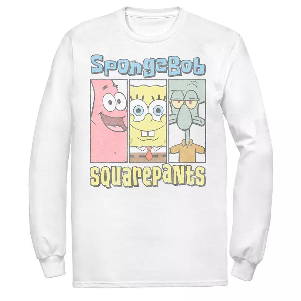 Men's SpongeBob SquarePants Trio Panels Tee,  Product Image