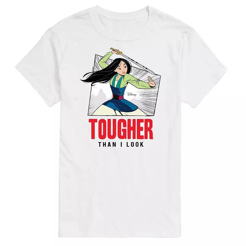 Disney's Mulan Big & Tall Tougher Than I Look Graphic Tee, Men's, Size: 6XB, Gray Product Image