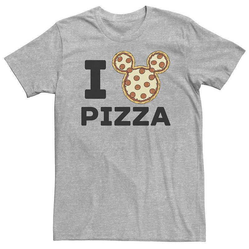 Big & Tall Disney Mickey & Friends Mickey Pizza Tee, Men's,  Product Image