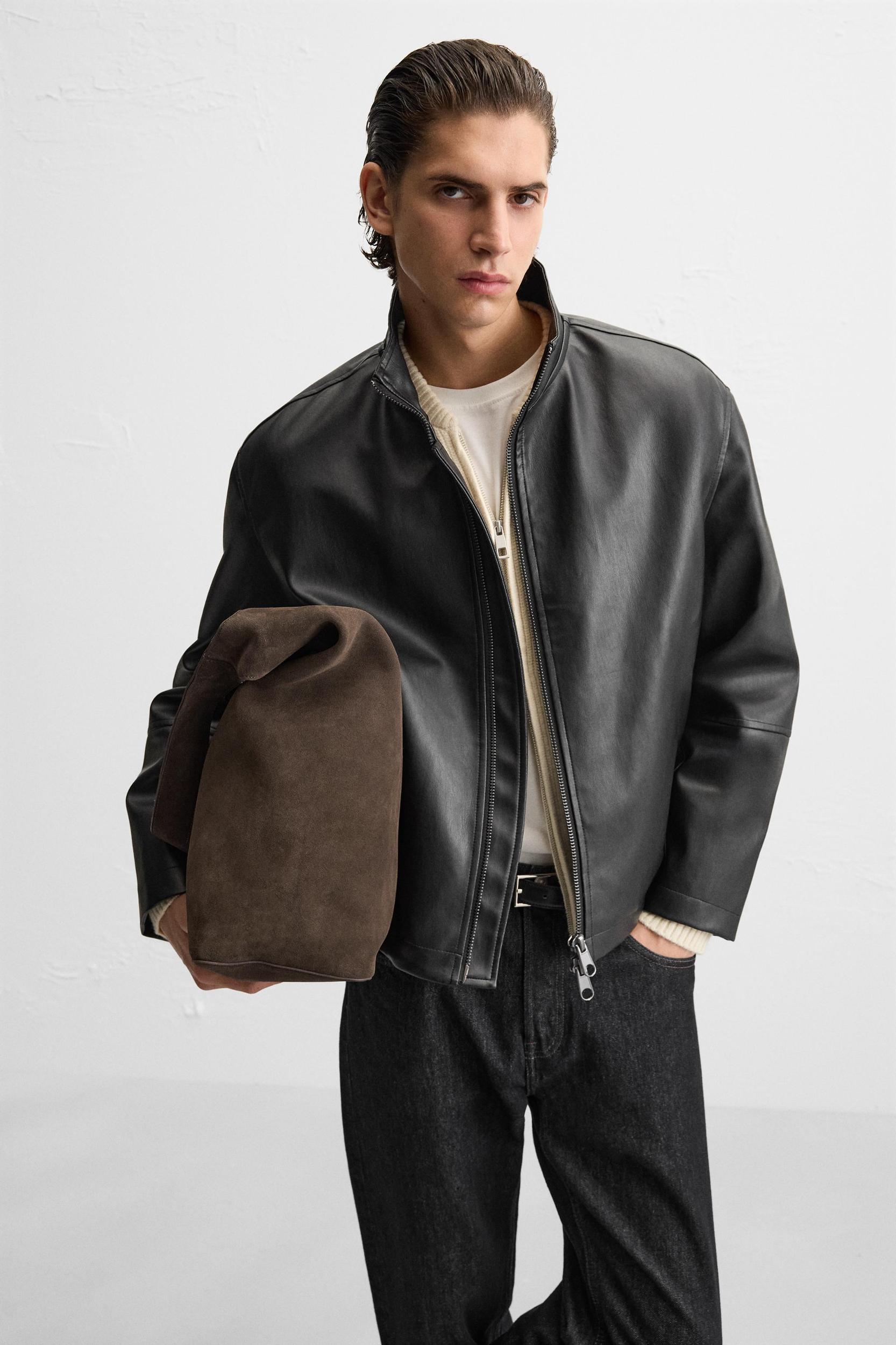 FAUX LEATHER JACKET Product Image