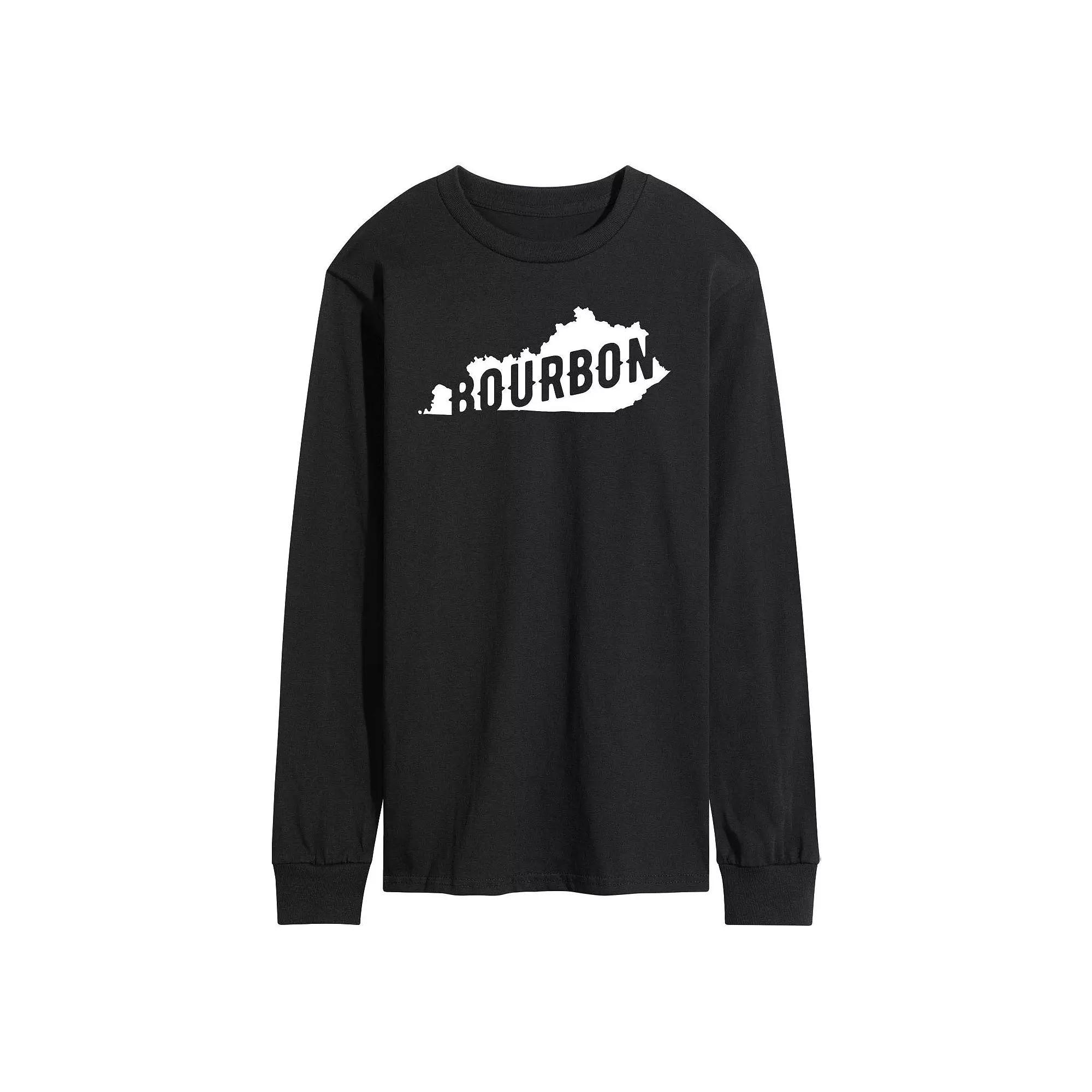 Men's Kentucky Bourbon Long Sleeve Graphic Tee,  Product Image