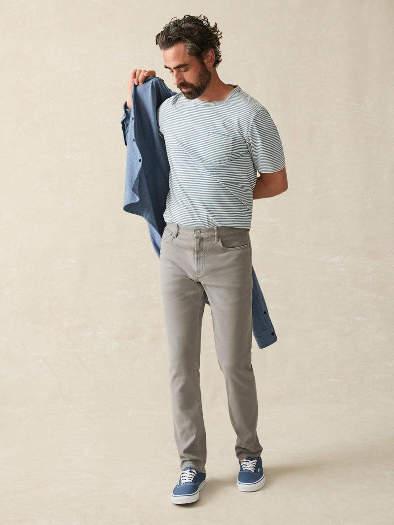 Stretch Terry 5-Pocket Pant - Iron Product Image