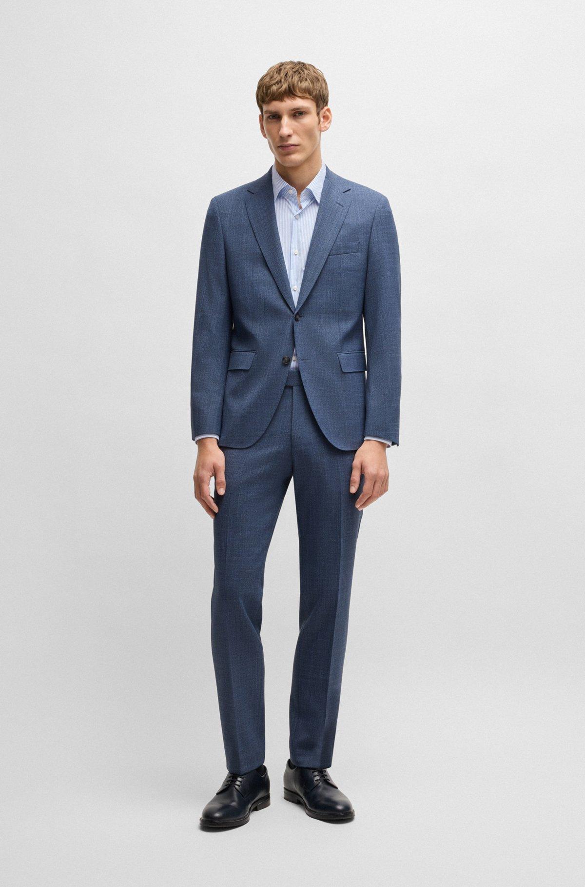 Slim-fit shirt in striped performance-stretch fabric Product Image