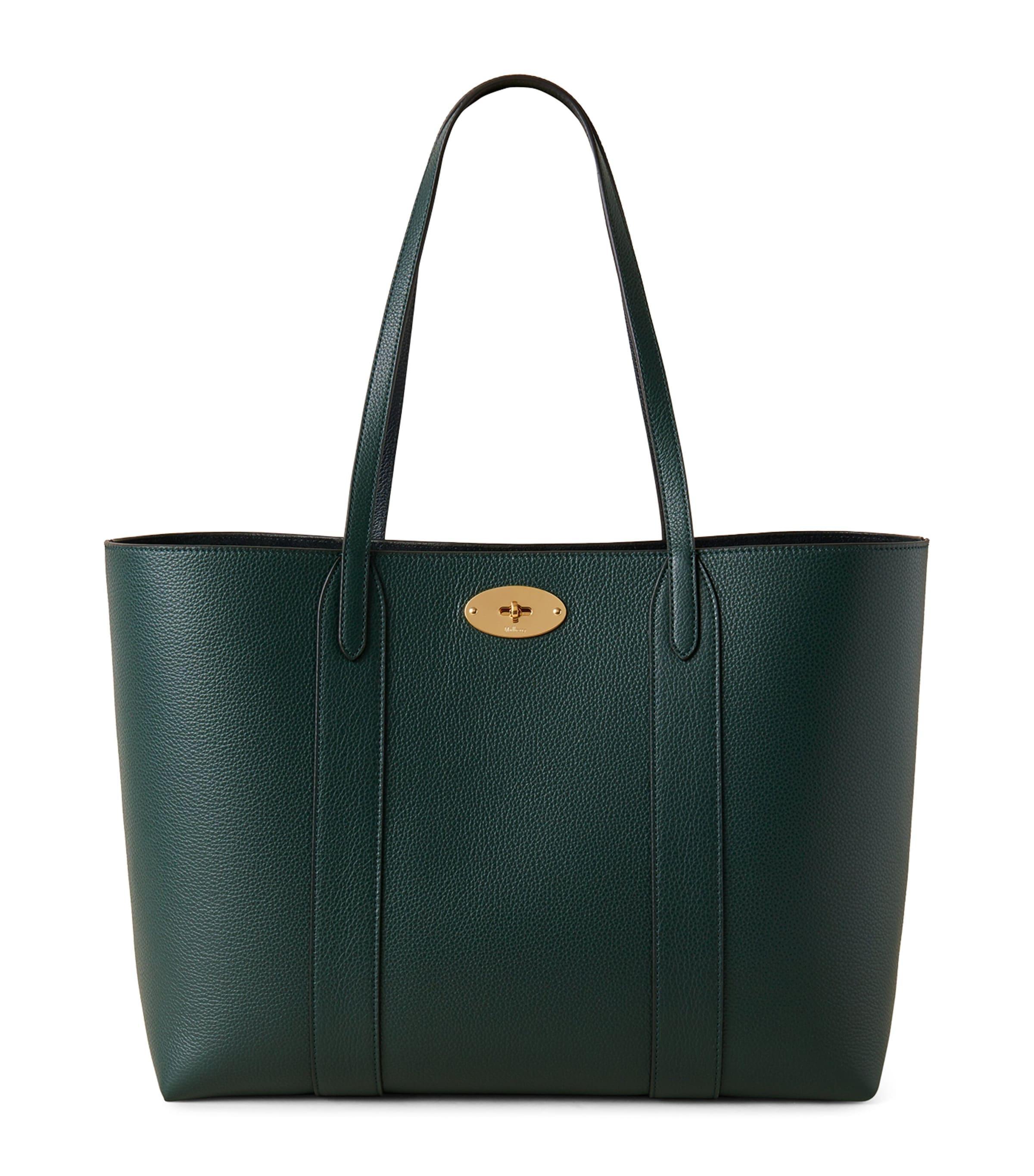 MULBERRY Bayswater Leather Tote In  Green Product Image