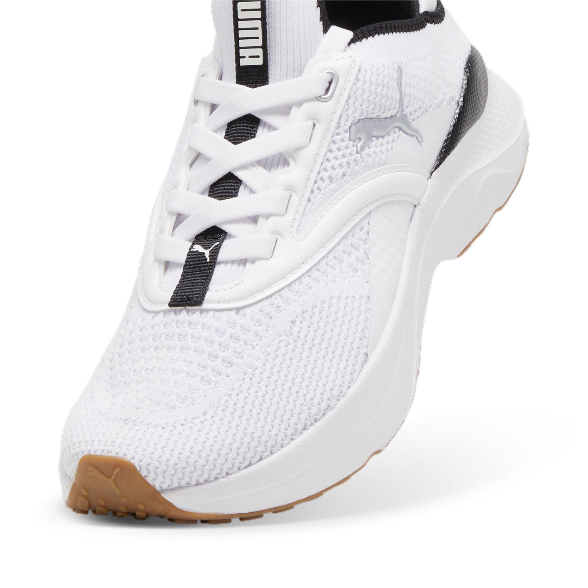 PUMA SOFTRIDE Mayve Running Shoes Women in White/Black/Silver Product Image