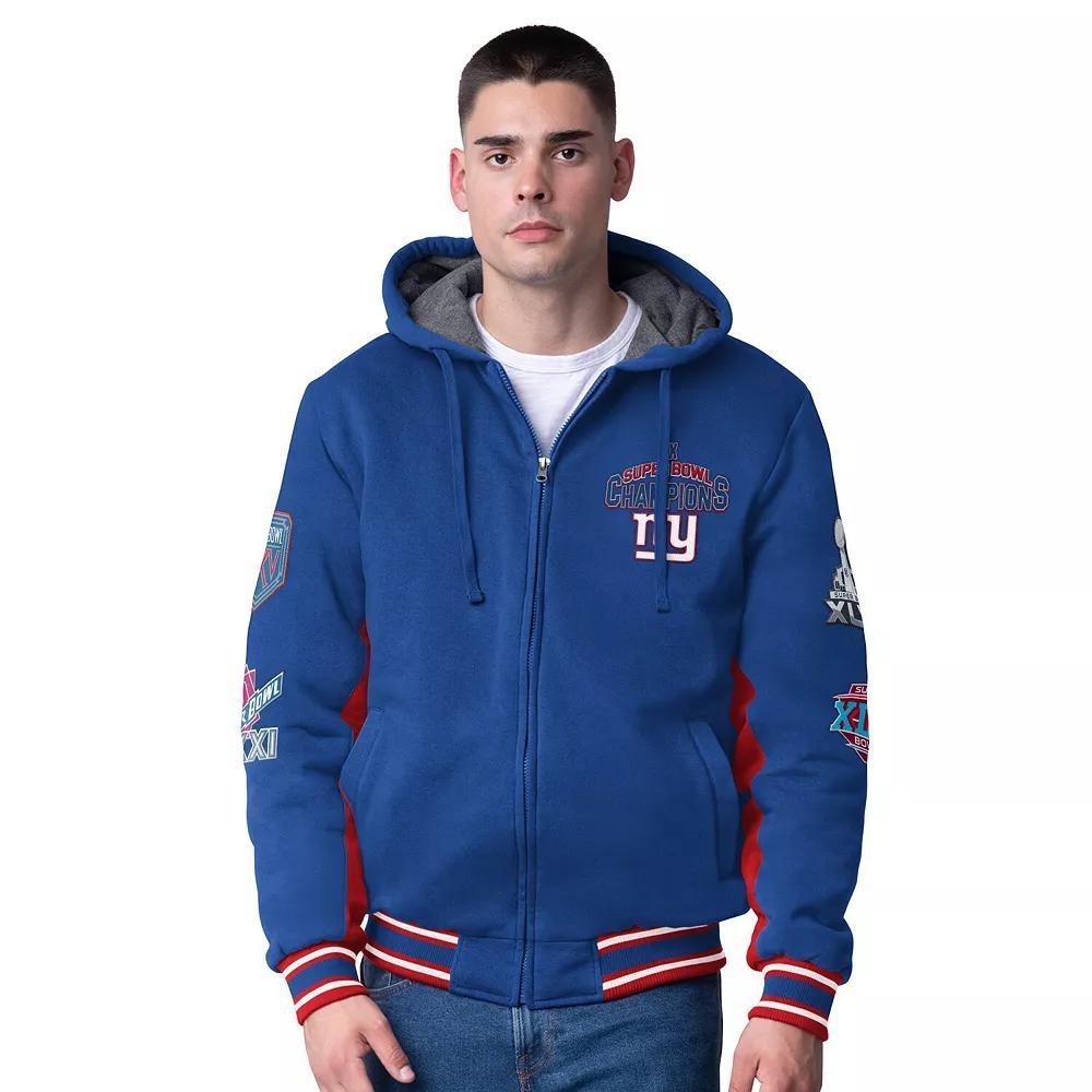 Men's G-III Extreme Royal New York Giants No Huddle Commemorative Full-Zip Hoodie Jacket,  Product Image