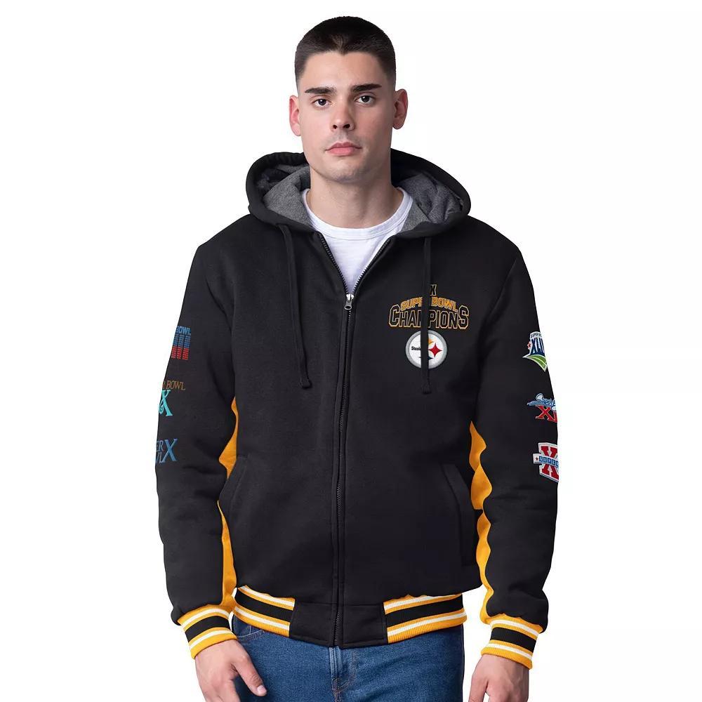 Men's G-III Extreme Black Pittsburgh Steelers No Huddle Commemorative Full-Zip Hoodie Jacket, Size: 2XL Product Image