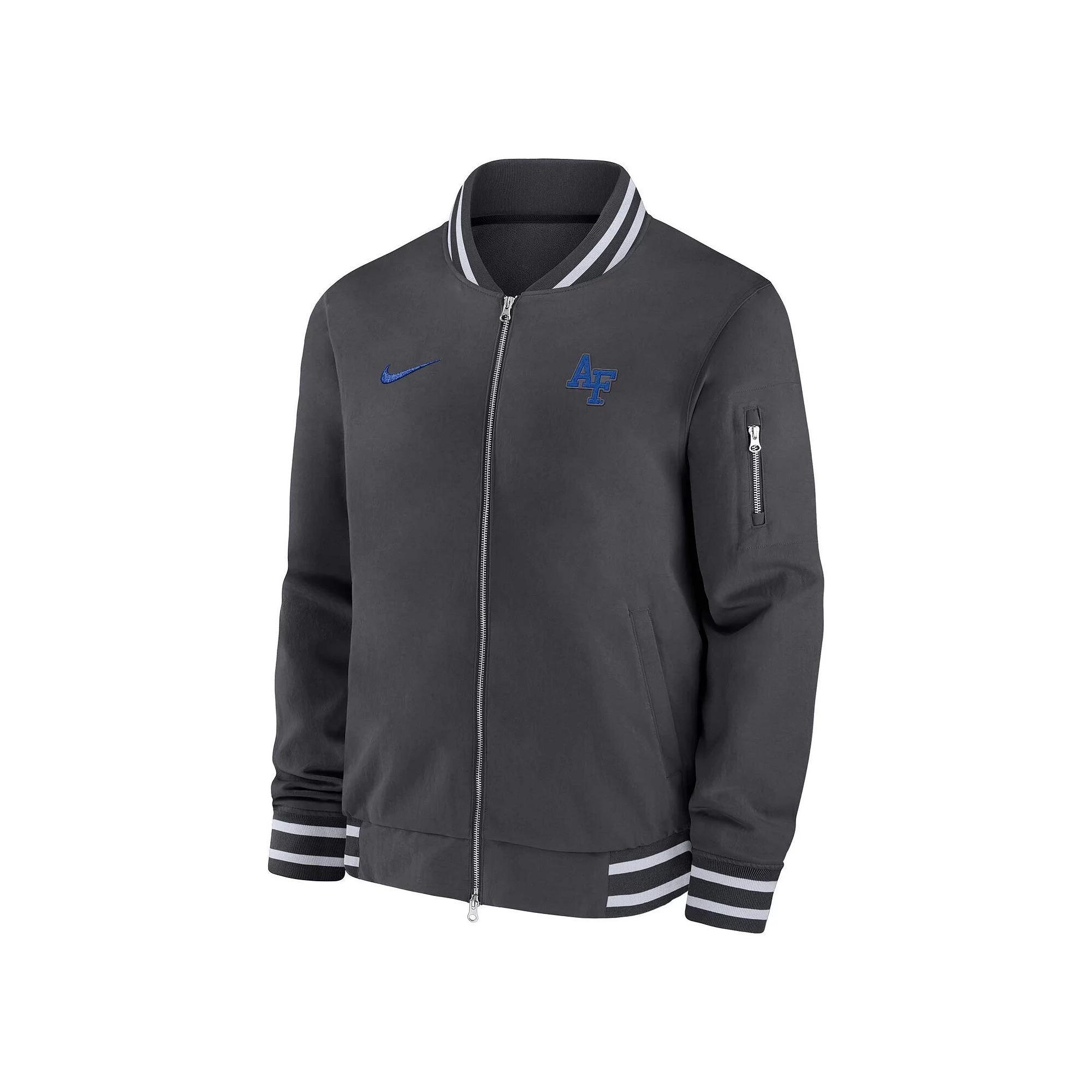 Men's Nike Anthracite Arkansas Razorbacks Full-Zip Bomber Jacket,  Product Image