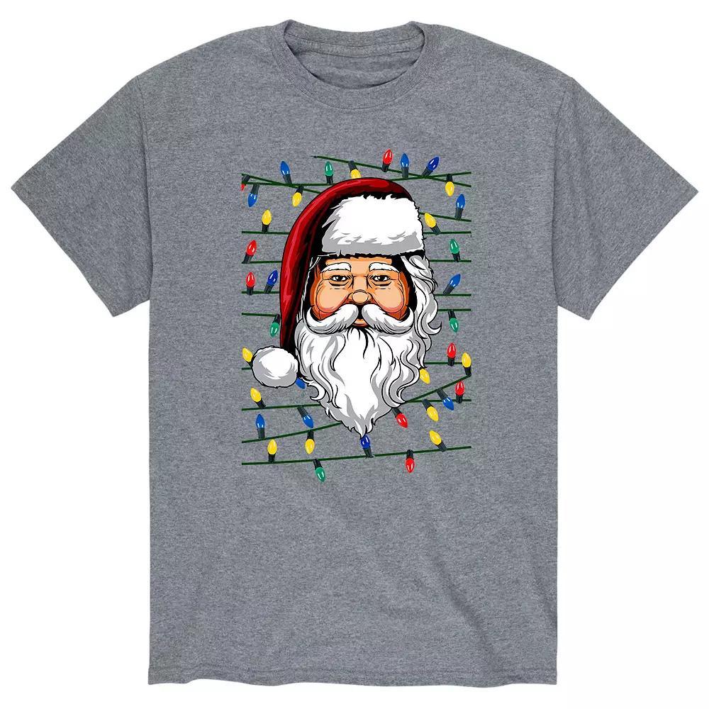 Men's Lit Santa Graphic Tee,  Product Image