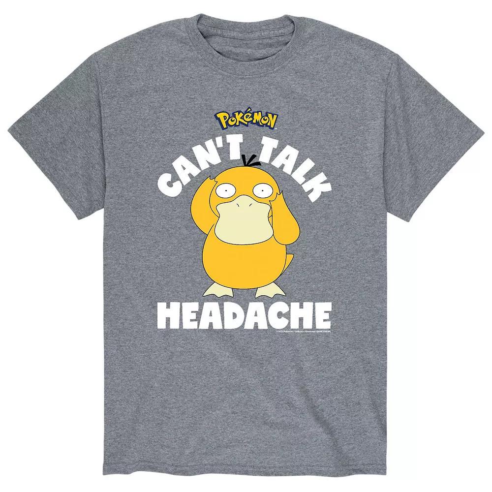 Men's Pokemon Psyduck Headache Tee, Size: Large, Gray Product Image