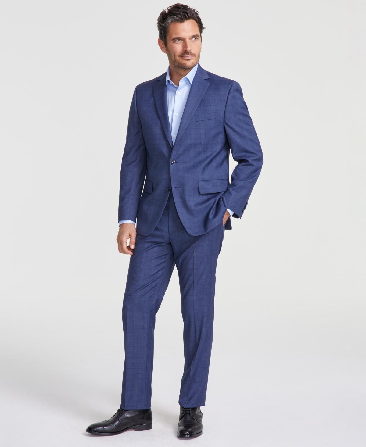 Perry Ellis Mens Modern-Fit Solid Nested Suit Product Image