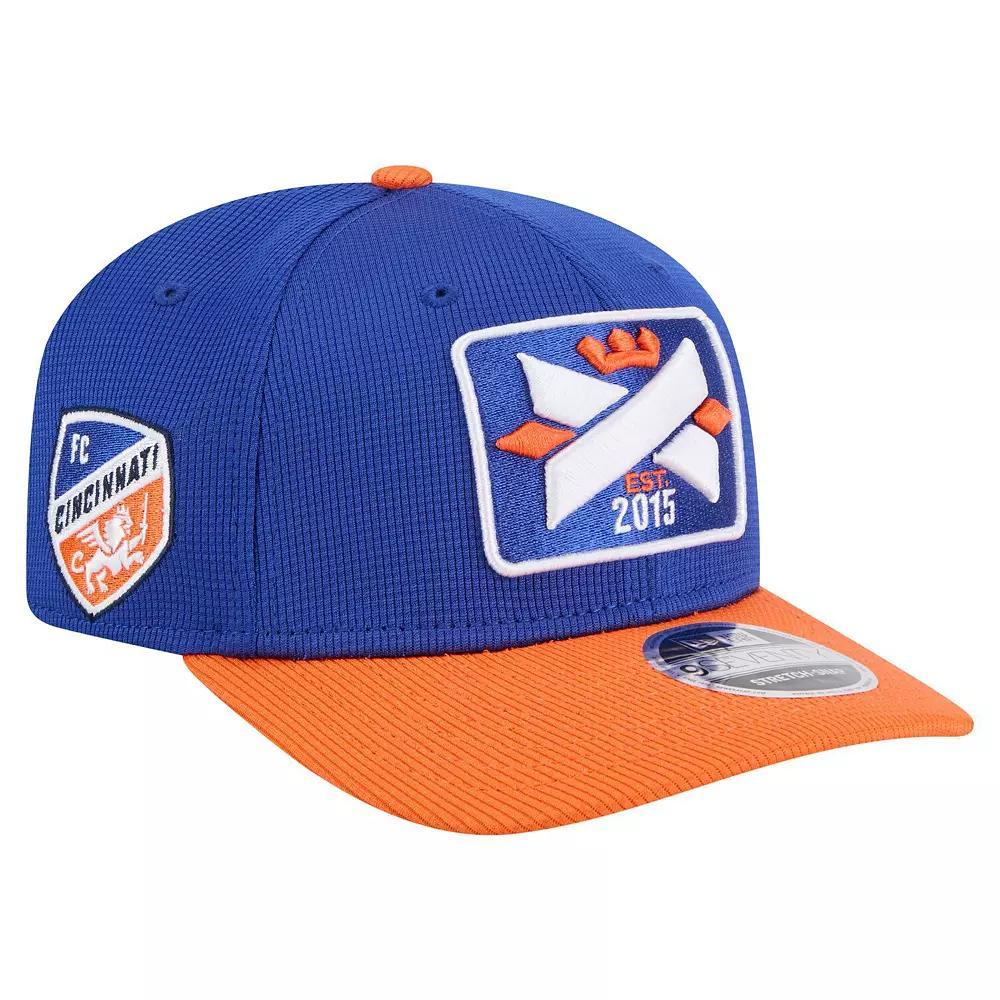 Men's New Era Blue/Orange FC Cincinnati 2025 Jersey Hook 9SEVENTY Stretch-Snap Hat, Fcc Blue Product Image