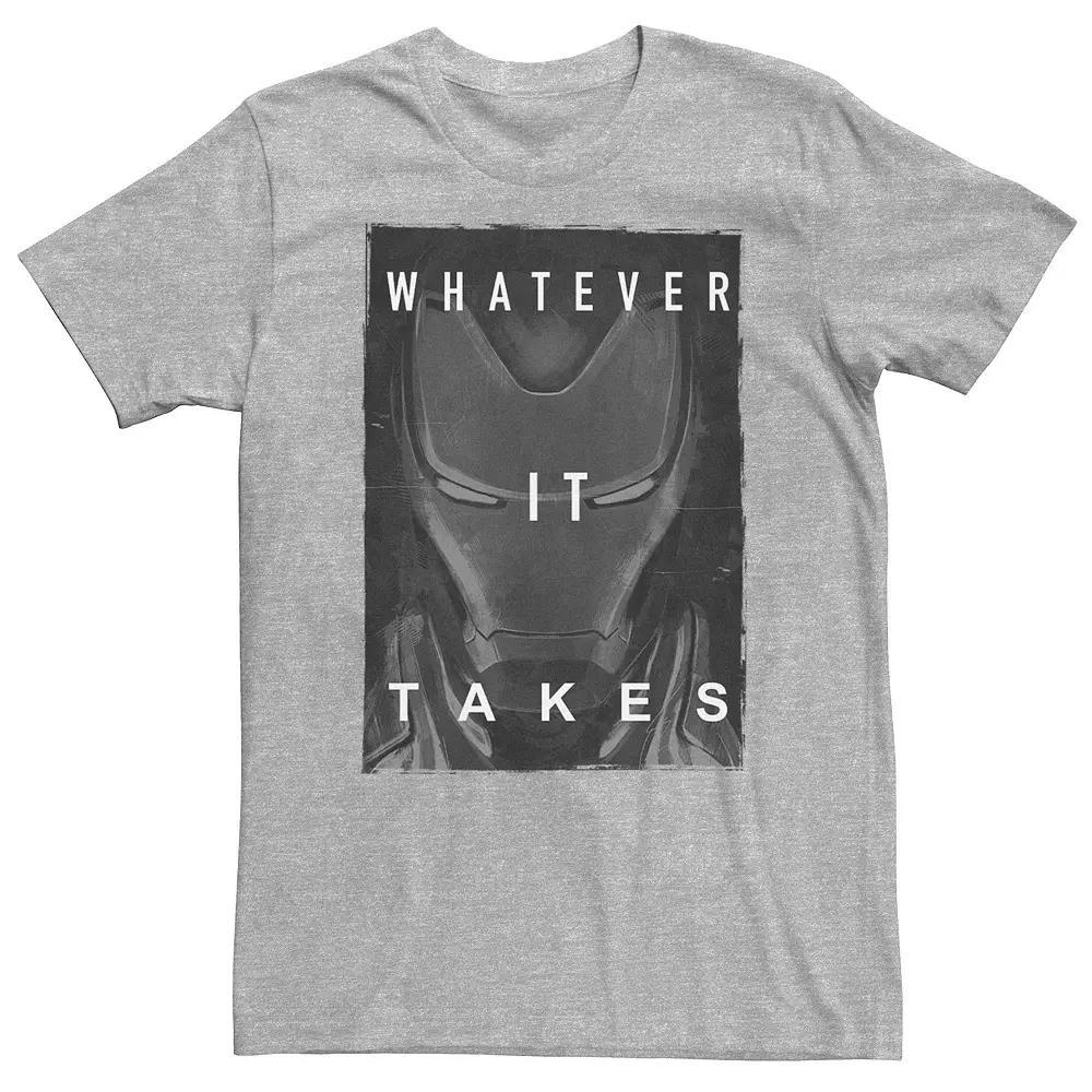 Big & Tall Marvel Avengers Endgame Iron Man Dark Poster Tee, Men's,  Product Image