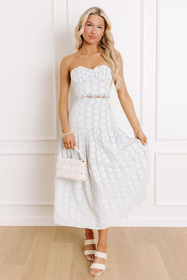 Picking Flowers Embroidered Crop Top Product Image