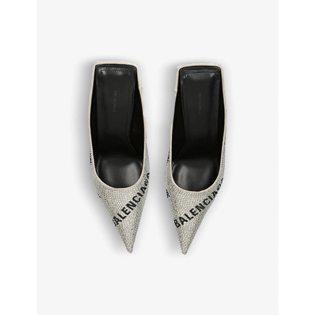 BALENCIAGA Rhinestones Embellished Mules In New Product Image