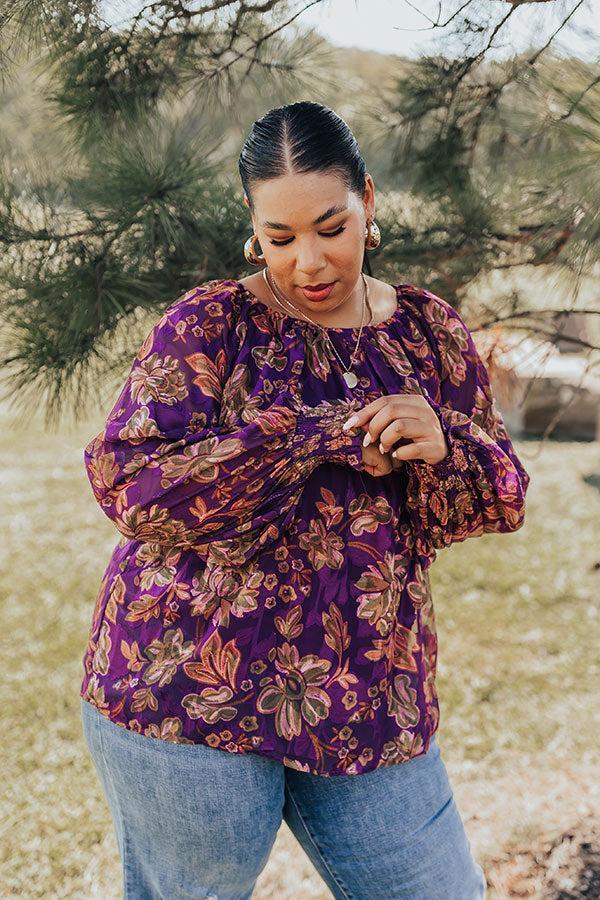 Vineyard Charm Floral Top Curves Product Image