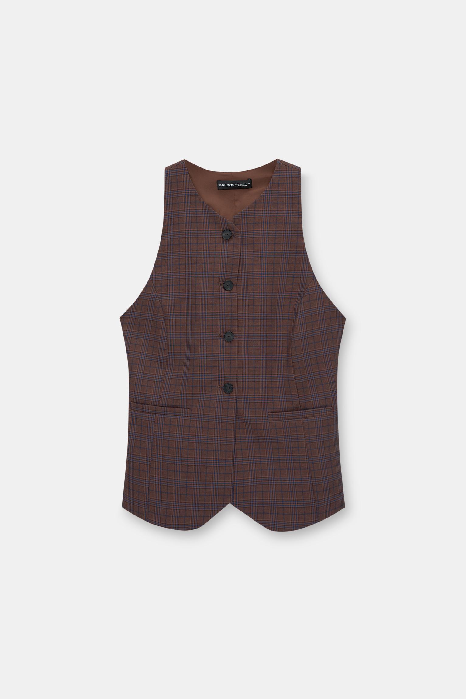 Checked vest Product Image