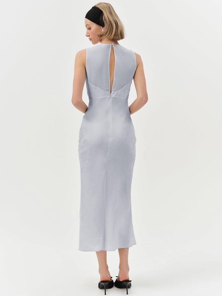 Madalie Midi Dress — Blue Product Image