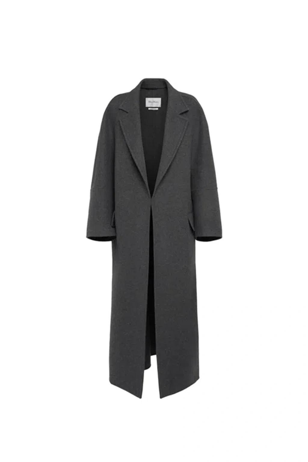 MAX MARA Asburgo Wool & Cashmere Long Coat In Grey Product Image