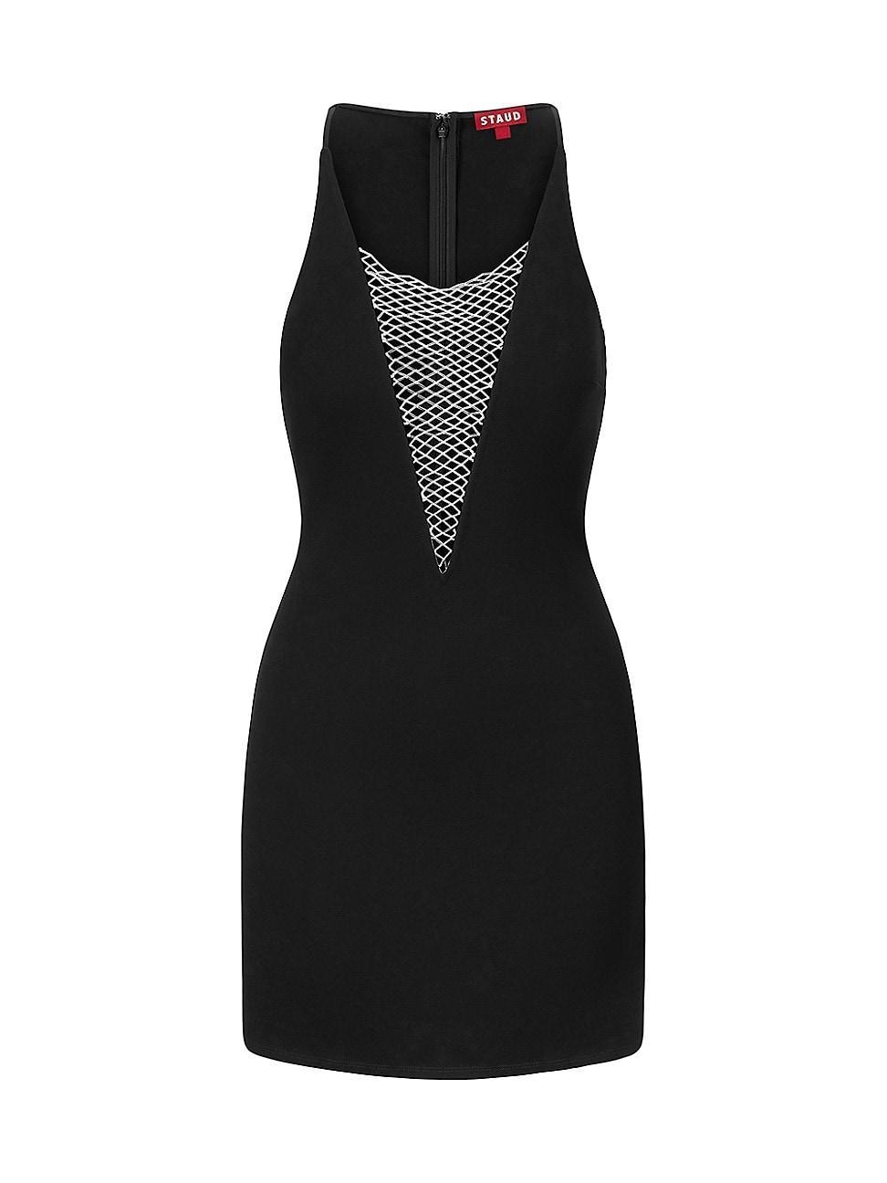Womens Juliette Plunging Beaded Minidress Product Image
