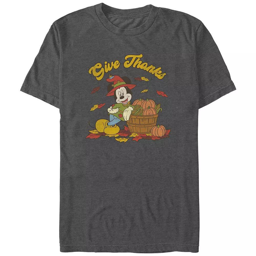 Disney's Mickey Mouse Thankful Vibes Men's Graphic Tee,  Product Image