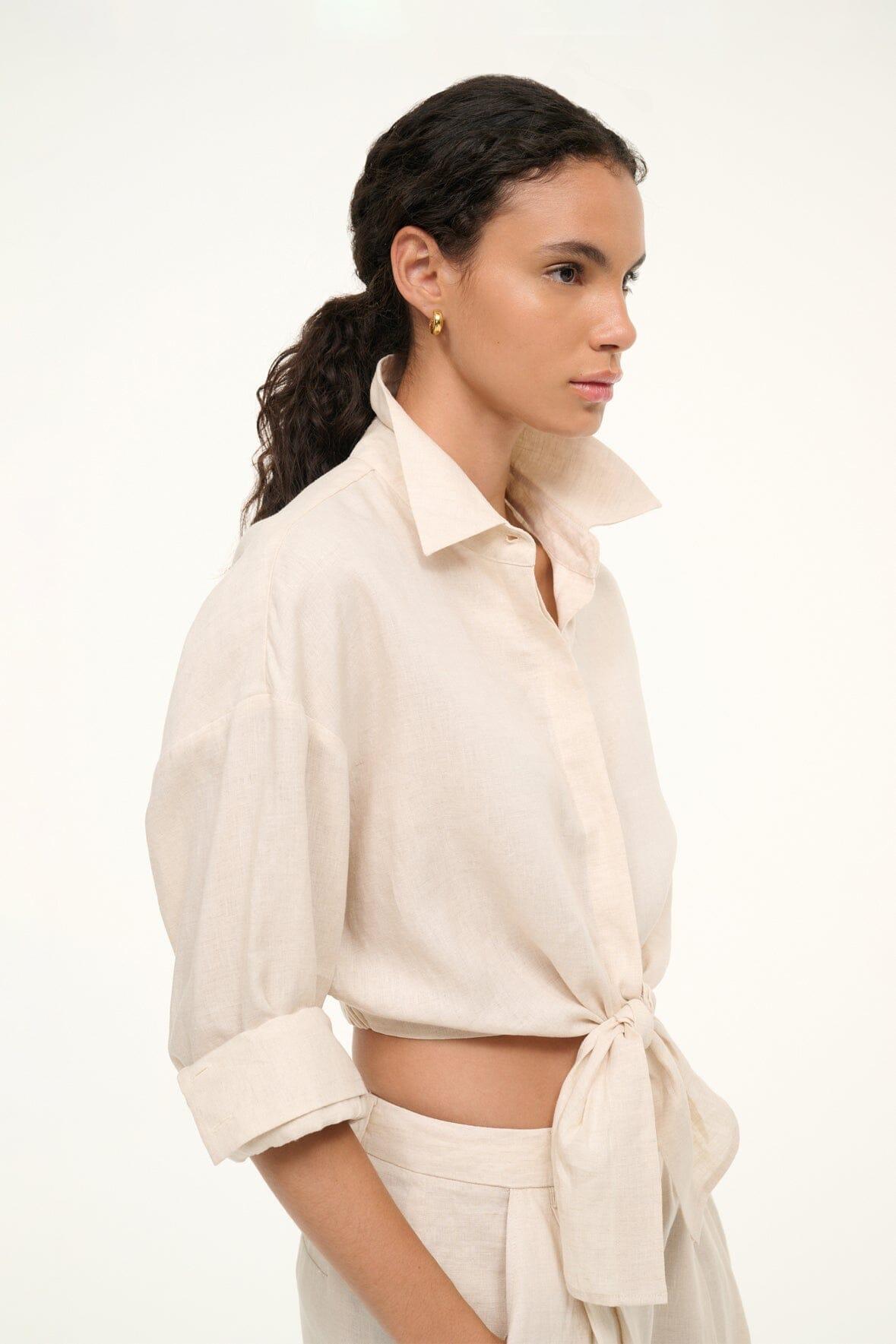 LISA LINEN TOP | NATURAL Product Image