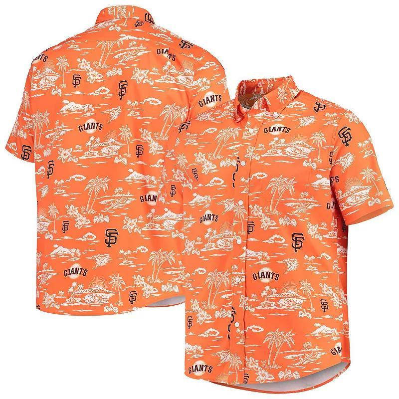 Men's Reyn Spooner Orange San Francisco Giants Kekai Button-Down Shirt, Size: Large Product Image