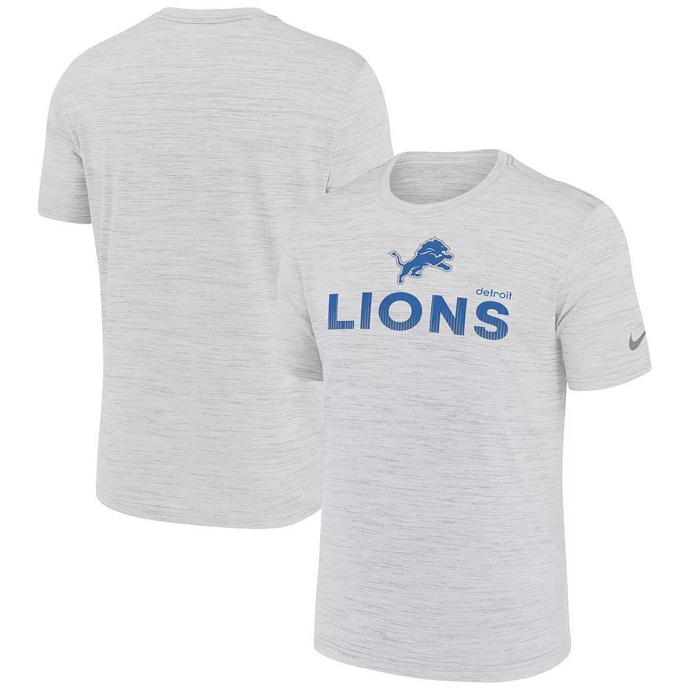 Men's Nike White Detroit Lions Blitz Velocity Modern Performance T-Shirt,  Product Image