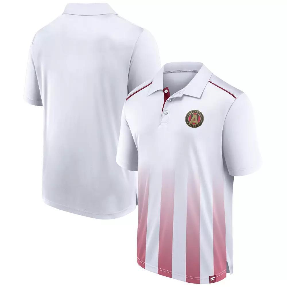 Men's Fanatics Branded White Atlanta United FC Line Up Fade Polo,  Product Image
