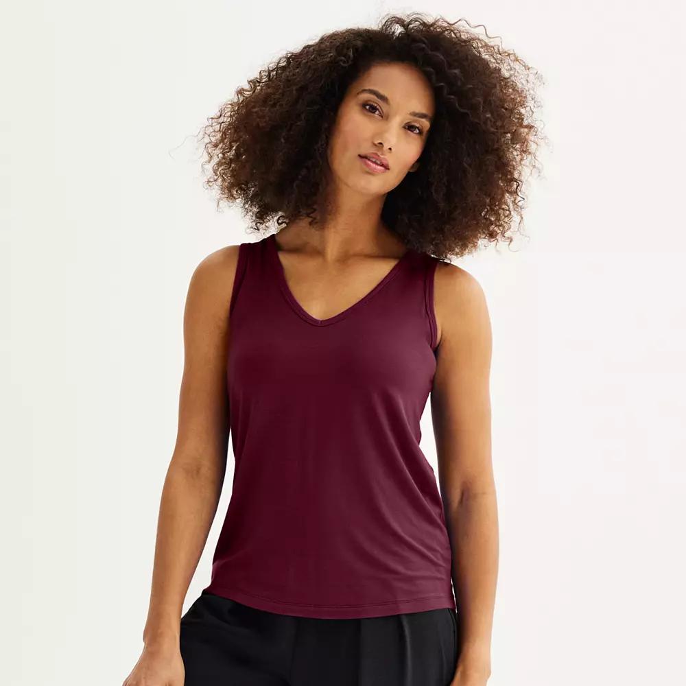 Womens Nine West Easy V-Neck Tank Top Product Image