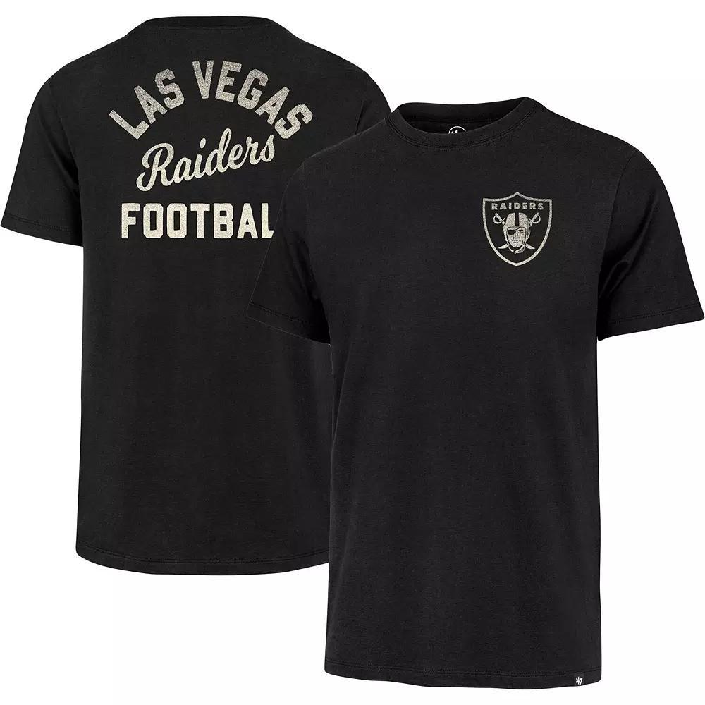 Men's '47 Black Las Vegas Raiders Turn Back Franklin T-Shirt,  Product Image