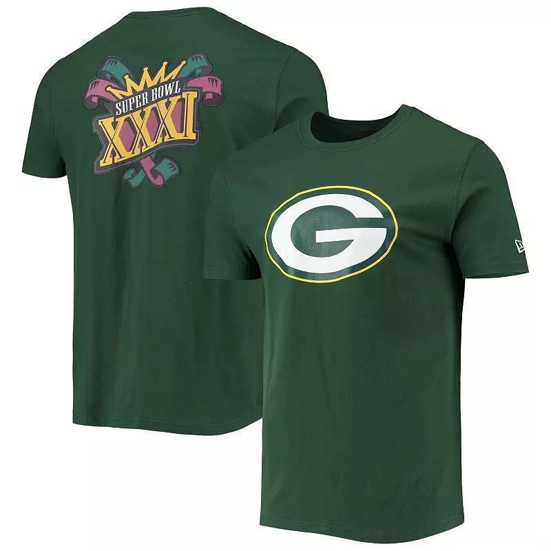 Mens New Era Bay Packers Patch Up Collection Super Bowl XXXI T-Shirt Product Image