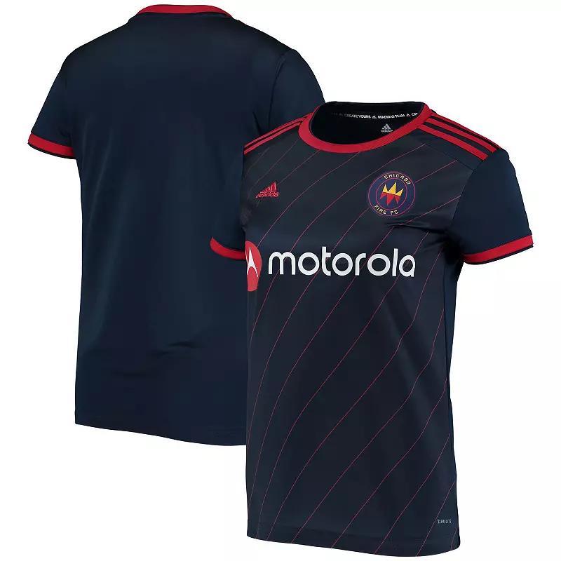 Women's adidas Navy Chicago Fire 2020 Replica Primary Jersey, Size: Large, Cfs Blue Product Image