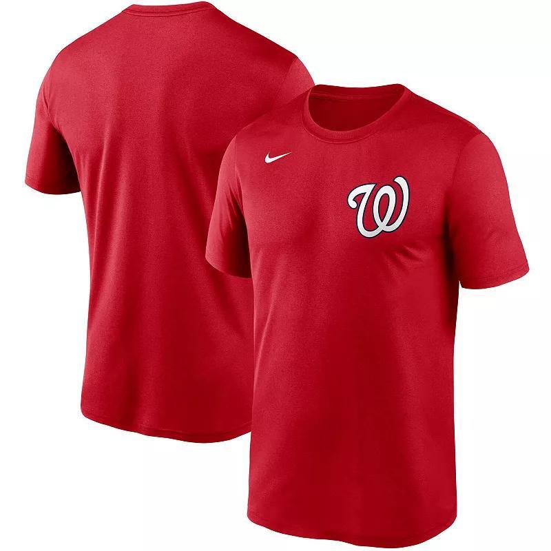 Men's Nike Red Washington Nationals Wordmark Legend T-Shirt, Size: Medium Product Image